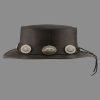 HAT1016 Concho Hat Black D